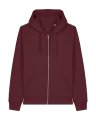 Heren Hooded Sweater Stanley Stella Mixer Full Zip Burgundy